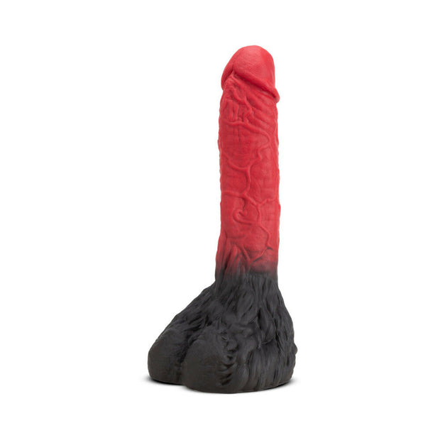 The Realm Lycan 10.5 in. Silicone Lock On Fantasy Werewolf Dildo Red - Headshop.com