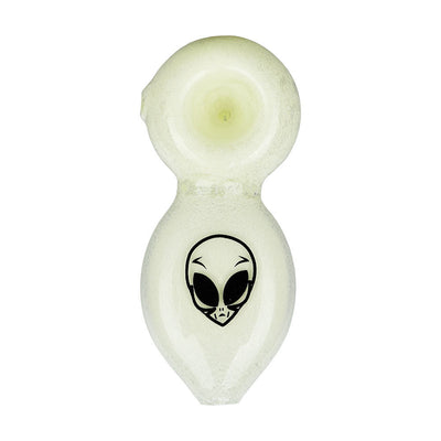 Alien Tech Glow In The Dark Glass Pipe - 3.5" - Headshop.com