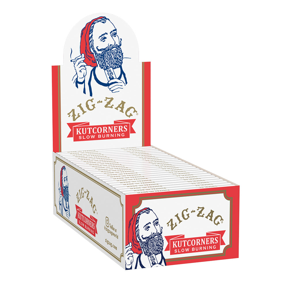 Zig Zag Cut Corner Rolling Papers - Headshop.com