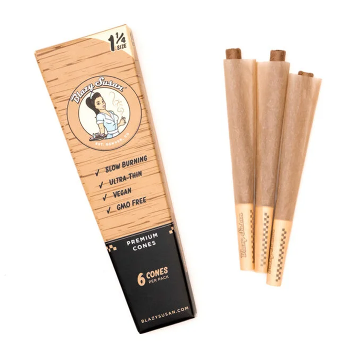 Blazy Susan Unbleached Paper Cones - Headshop.com