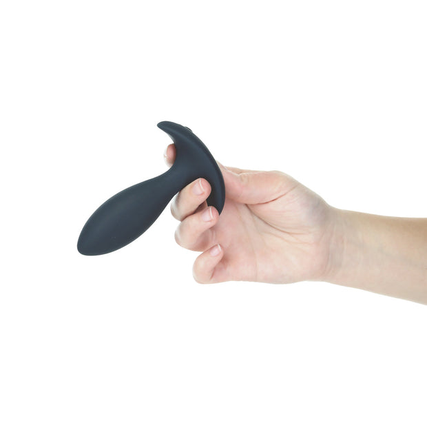 Lux Active Throb 4.5 in. Anal Pulsating Silicone Massager Black - Headshop.com