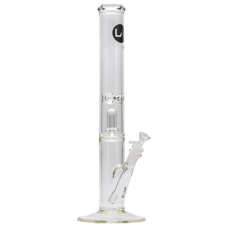 LA Pipes Thick Glass Straight Showerhead Perc Bong - Headshop.com
