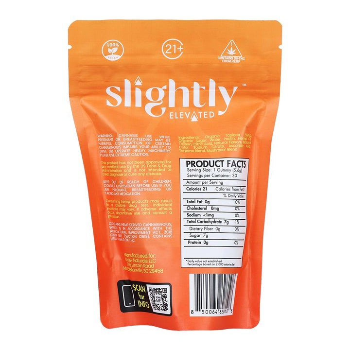 Slightly Elevated Mushroom & Cannabinoid Blend Gummies - Headshop.com