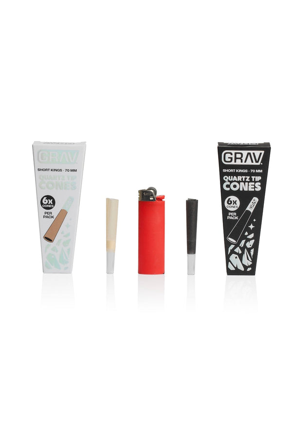 GRAV® Short Kings Quartz Tip Cones GRAV® Short Kings Quartz Tip Cones
