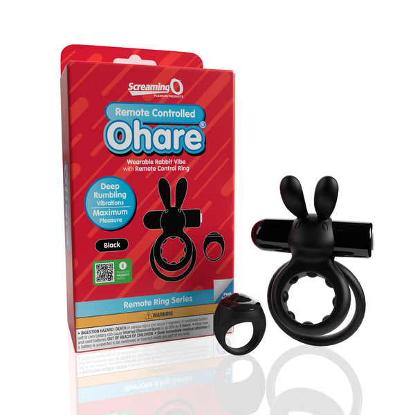 Screaming O Remote Controlled Ohare Vibrating Ring Black Screaming O Remote Controlled Ohare Vibrating Ring Black