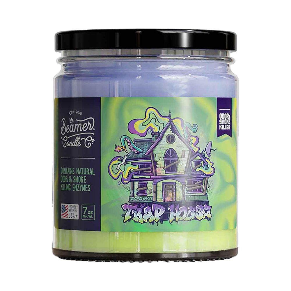 Beamer Candle Co. Odor & Smoke Killer Glass Jar Candle | 7oz - Headshop.com