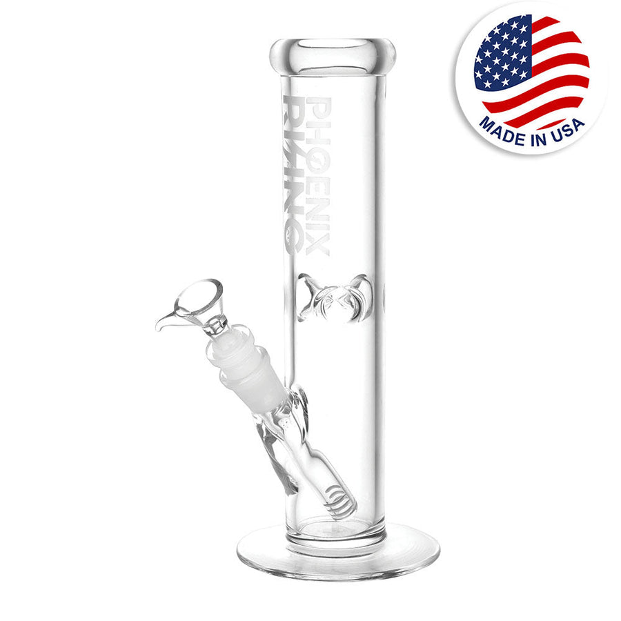 Phoenix Rising Straight Tube Water Pipe - 9.5"/19mm F - Headshop.com