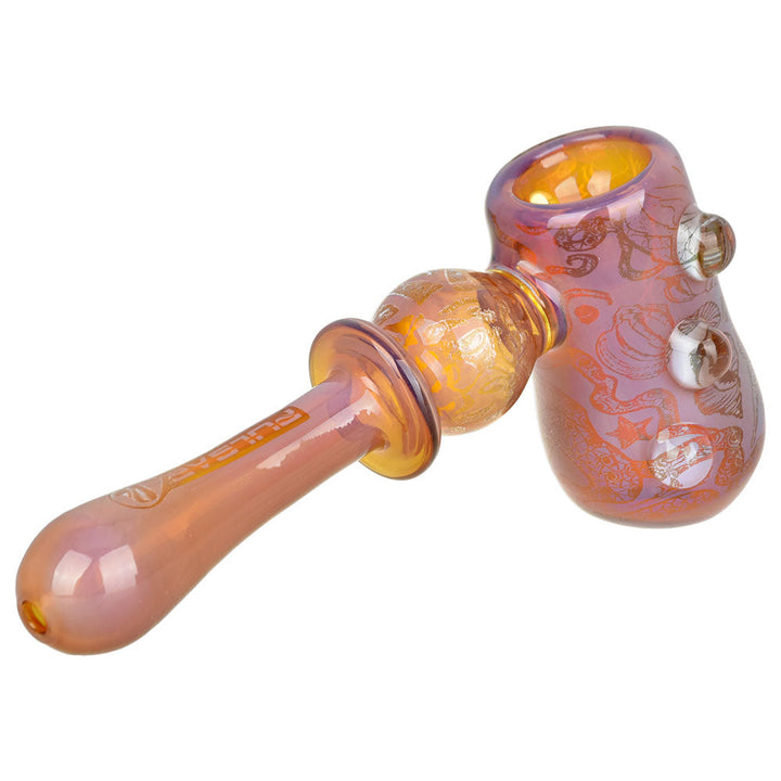 Pulsar Inside Print Glass Hammer Bubbler | Octopus | 5.25" - Headshop.com