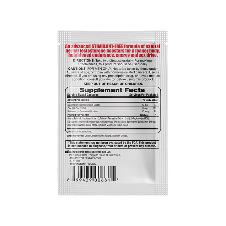 MaxTestosterone Booster Pills 2-Pack 24-Piece Display - Headshop.com