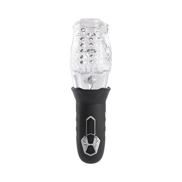 Zero Tolerance Cyclone Rechargeable Vibrating Spinning Stroker Black Clear - Headshop.com