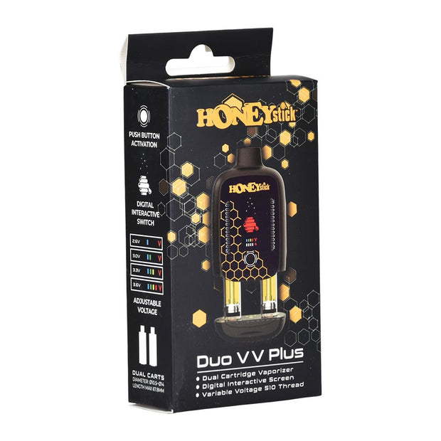 HoneyStick DUO Variable Voltage Plus Dual Cartridge 510 Vape bar - Headshop.com