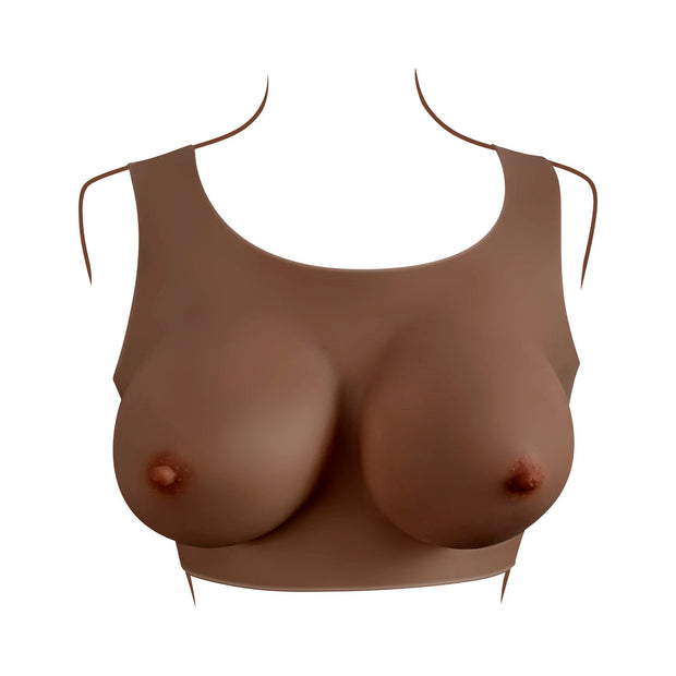 Gender X Undergarments Plate D-Cup Silicone Dark - Headshop.com