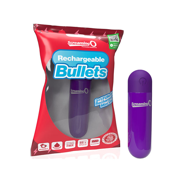 Screaming O Rechargeable Bullets Purple Screaming O Rechargeable Bullets Purple