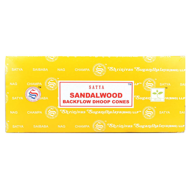 Satya Backflow Cones | Various Scents | 6pc Display - Headshop.com