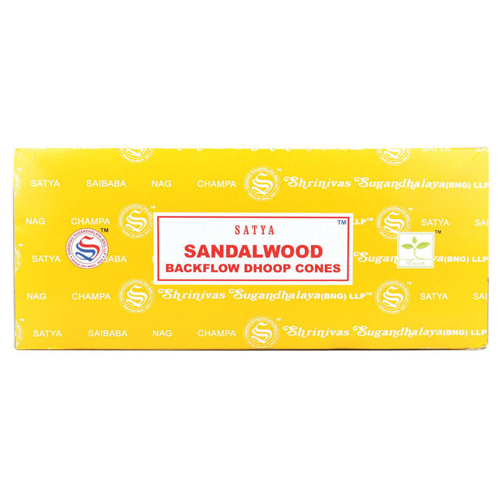 Satya Backflow Cones | Various Scents | 6pc Display - Headshop.com