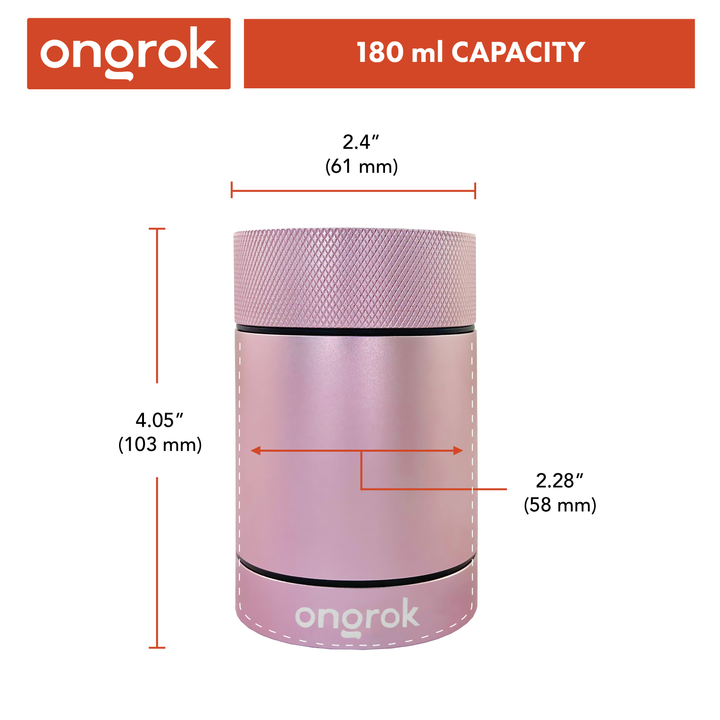 Ongrok Aluminum Metal Storage Jar - Headshop.com