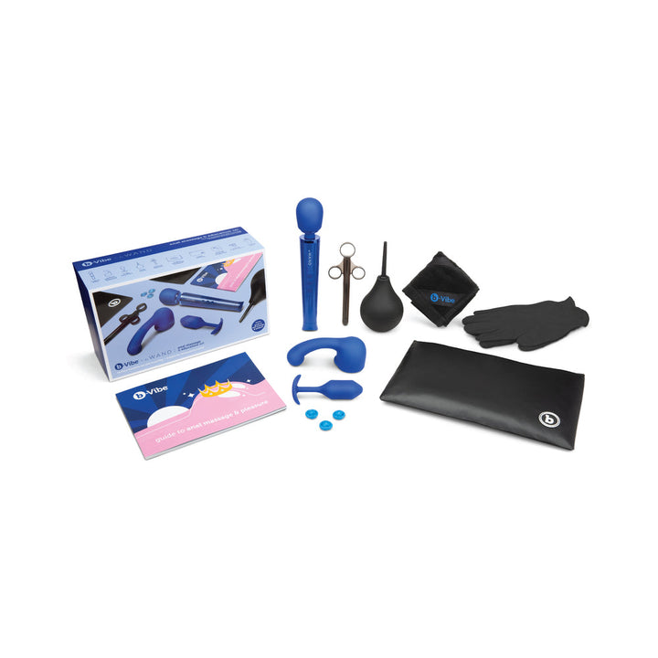 b-Vibe Anal Massage & Education Set Blue - Headshop.com