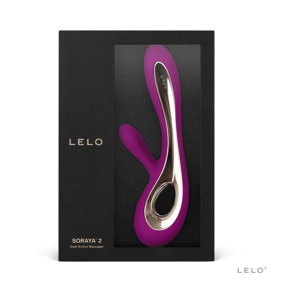 LELO SORAYA 2 Rechargeable Rabbit Vibrator Deep Rose - Headshop.com