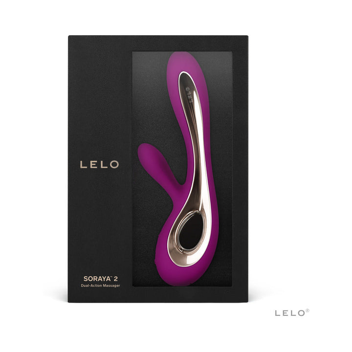 LELO SORAYA 2 Rechargeable Rabbit Vibrator Deep Rose - Headshop.com