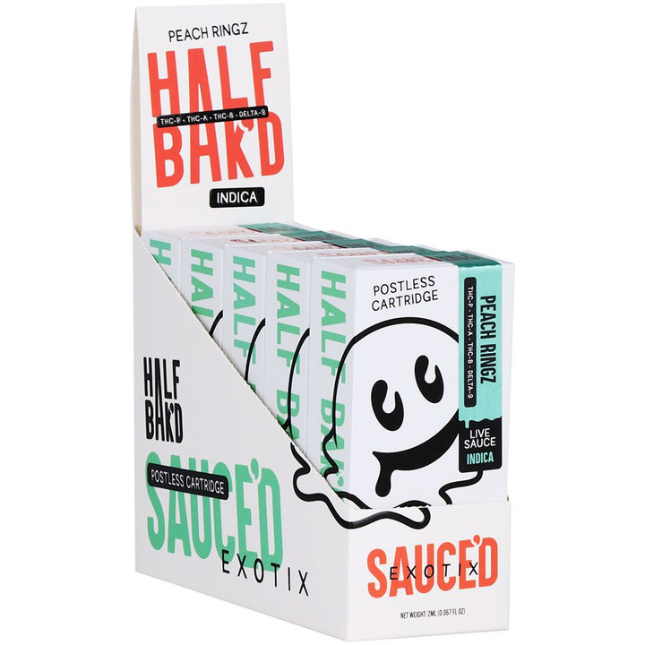 Half Bak'd x Sauce'd Exotix THCA Vape Cartridge | 2g - Headshop.com