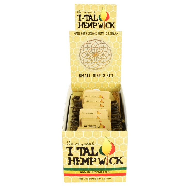 Small I-TAL Hemp Wick Display - 50pc - Headshop.com
