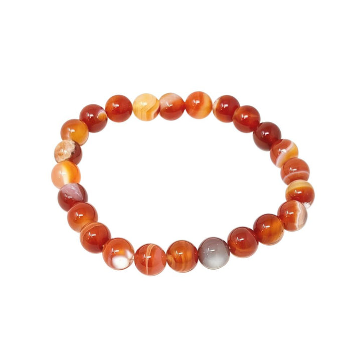 Semi-Precious Gemstone Beaded Elastic Bracelet - Headshop.com