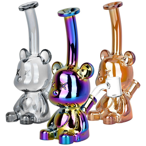 Bear-ly Coherent Glass Dab Rig - 7" / 14mm F / Colors Vary Bear-ly Coherent Glass Dab Rig - 7" / 14mm F / Colors Vary