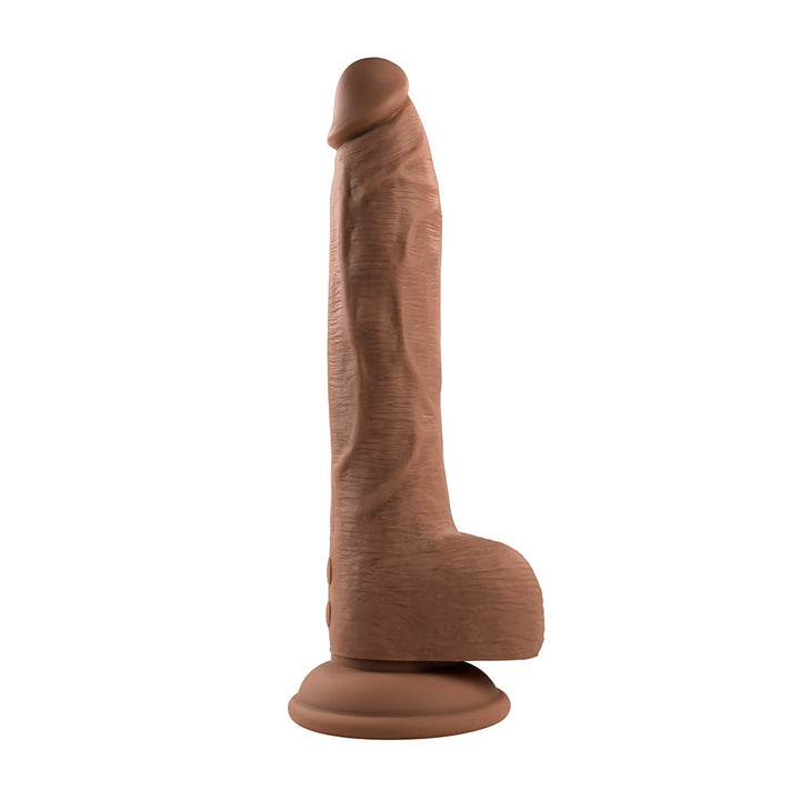 Evolved Thrust In Me Thrusting Vibrating 9.25 in. Dildo Dark - Headshop.com