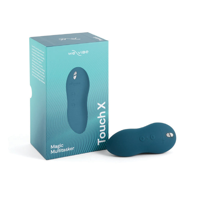 We-Vibe Touch X Rechargeable Silicone Lay-On Vibrator & Massager Green Velvet - Headshop.com