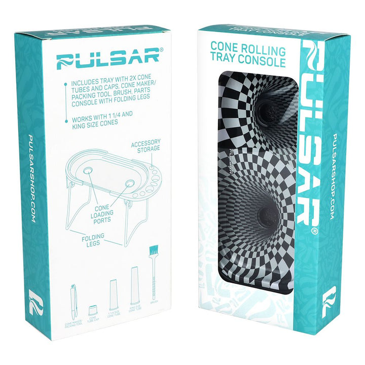 Pulsar Elevated Cone Rolling Tray Console | 9.25"x4.25" - Headshop.com