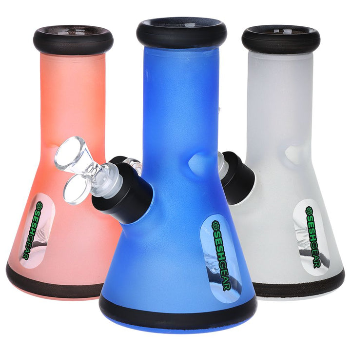 SeshGear Glass Beaker Water Pipe Smokers' Kit | 8" | 14mm F - Headshop.com