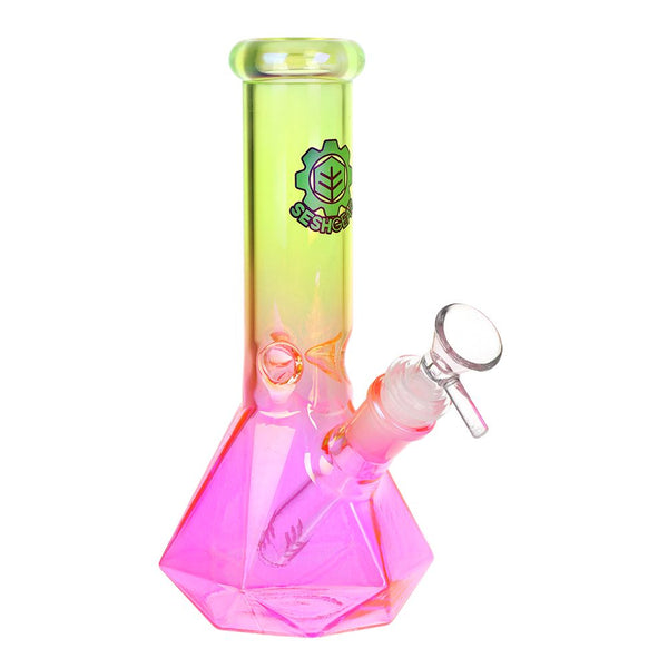 SeshGear Diamond Base Beaker Ombre Glass Water Pipe | 7.75" | 14mm F SeshGear Diamond Base Beaker Ombre Glass Water Pipe | 7.75" | 14mm F