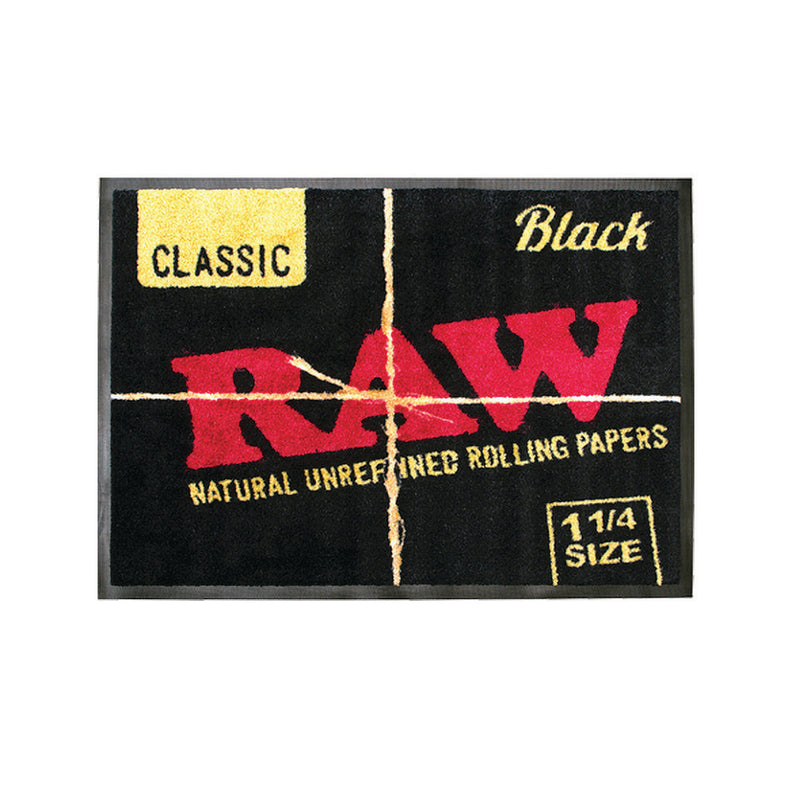 RAW Black Door Mat - Headshop.com