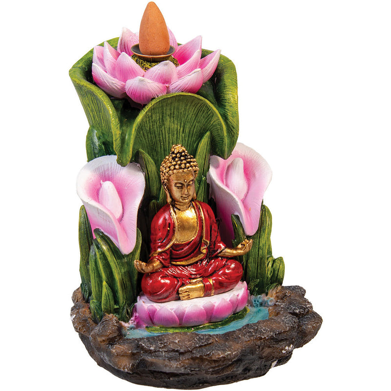 Buddha Lotus Backflow Incense Burner - Headshop.com