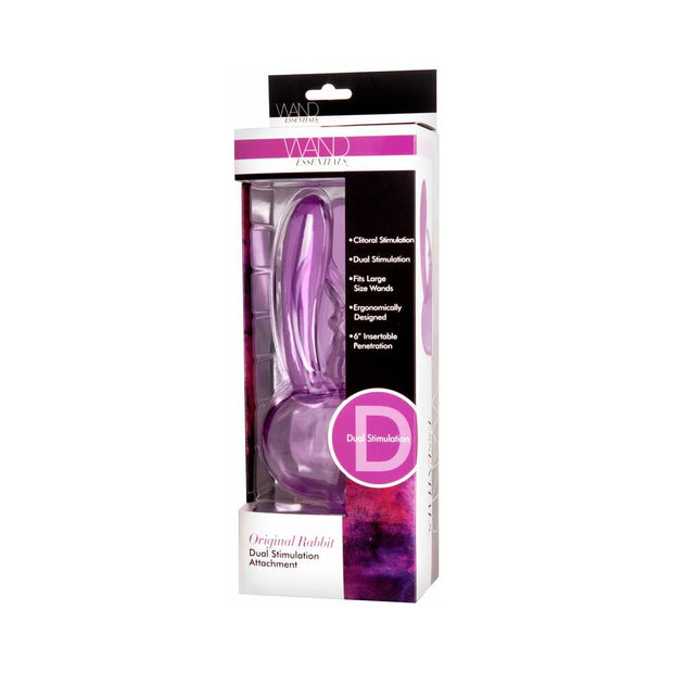 Wand Essentials Rabbit Attachment (Purple) - Headshop.com