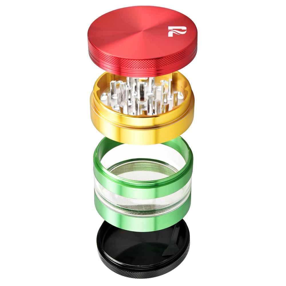 Pulsar 4pc Grinder w/ Solid Top & Window | 2.5 Inch - Headshop.com