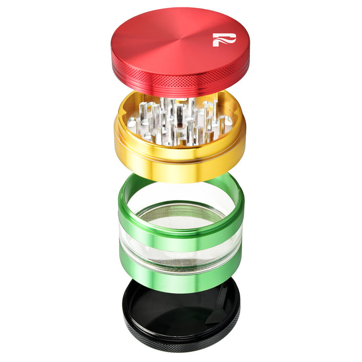 Pulsar 4pc Grinder w/ Solid Top & Window | 2.5 Inch - Headshop.com