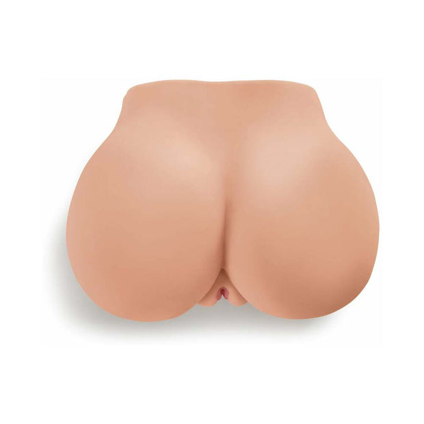 PDX Dirty Talk Interactive Fuck Me Silly Rechargeable Vibrating Dual-Entry Masturbator Beige - Headshop.com