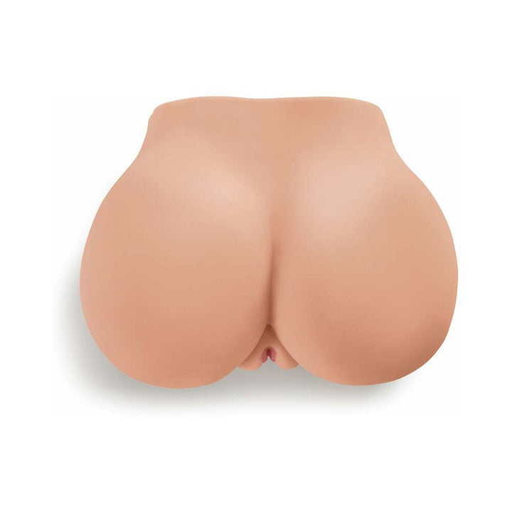 PDX Dirty Talk Interactive Fuck Me Silly Rechargeable Vibrating Dual-Entry Masturbator Beige - Headshop.com