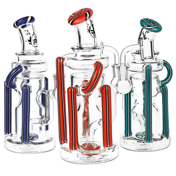 Pulsar Wig Wag Space Station Recycler Glass Dab Rig | 8.5" | 14mm F - Headshop.com
