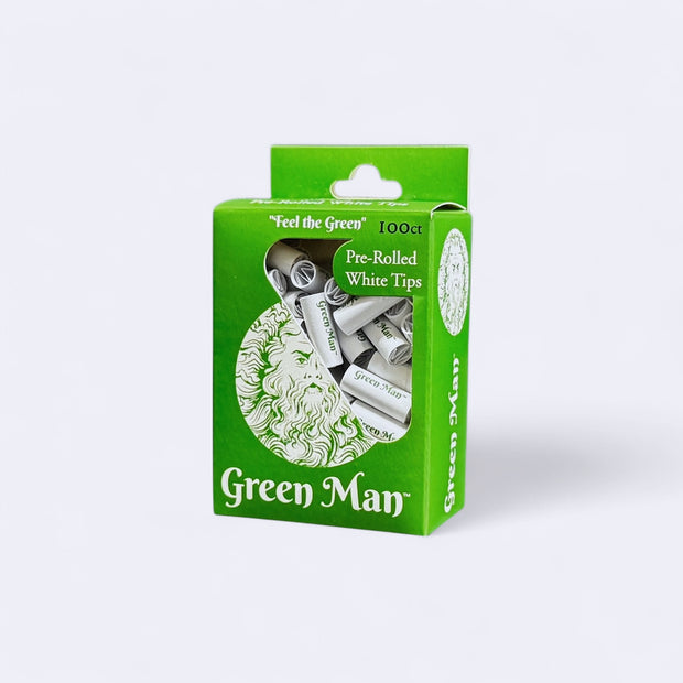 Green Man 100ct Pre-Rolled Tips - Headshop.com