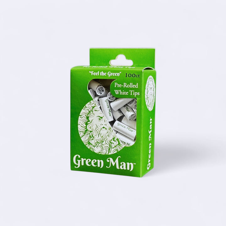 Green Man 100ct Pre-Rolled Tips - Headshop.com