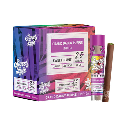 Sweet Blunt D8, HHC, THC-P - Granddaddy Purple (Indica) - Headshop.com