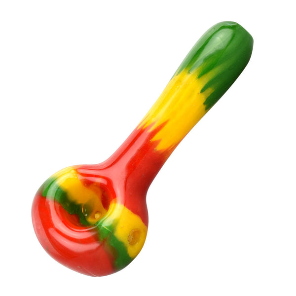Rasta Color Block Spoon Pipe Rasta Color Block Spoon Pipe