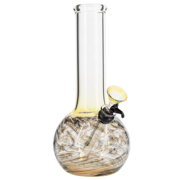 LA Pipes Raked Tiger Stripe Accented Beaker Bong 8" LA Pipes Raked Tiger Stripe Accented Beaker Bong 8"