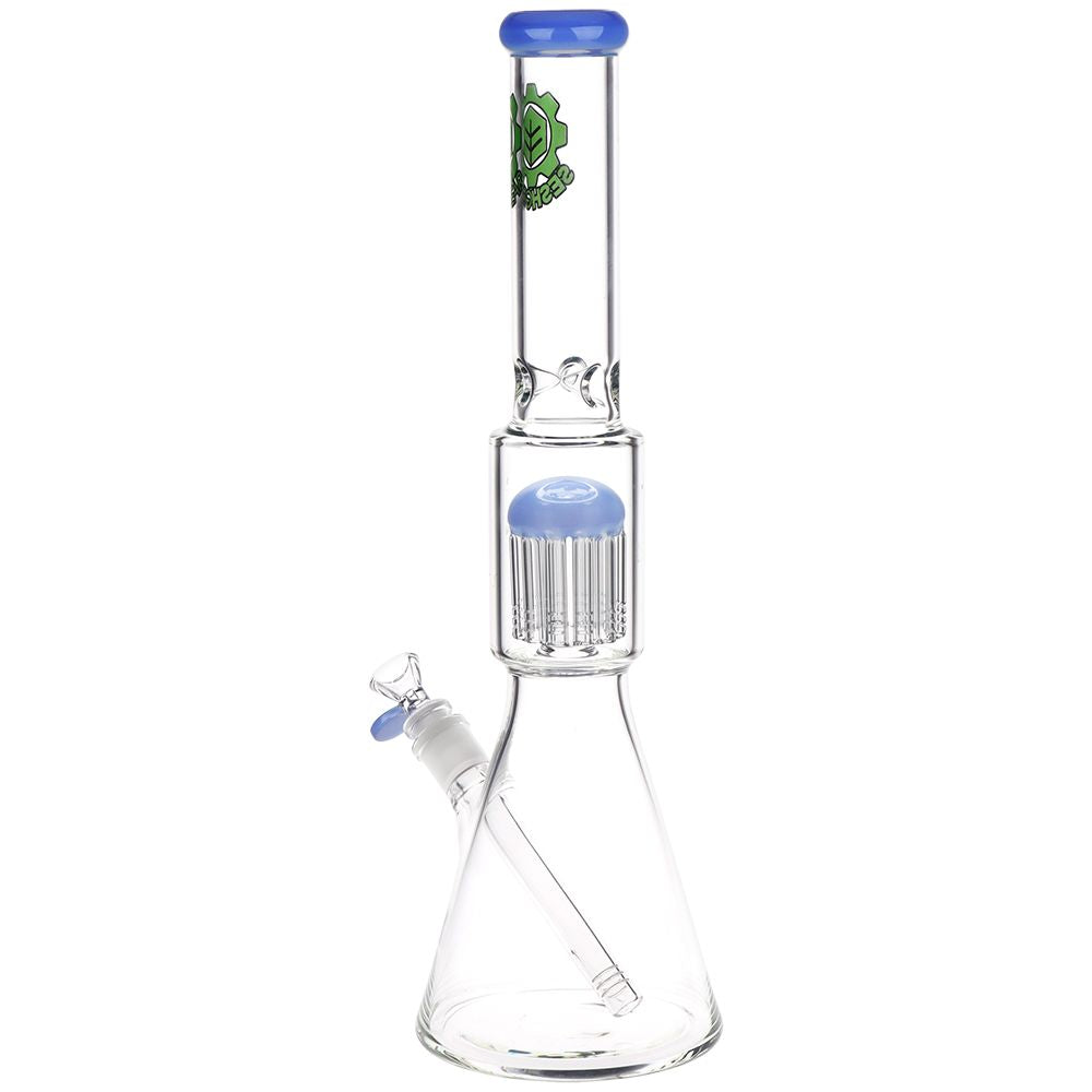SeshGear Jellyfish Double Chamber Glass Beaker Water Pipe - 17" / 14mm F / Colors Vary - Headshop.com