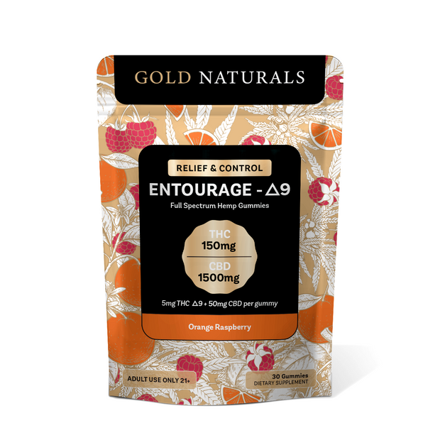 Gold Naturals 5 mg Entourage Δ9 Gummy - Headshop.com