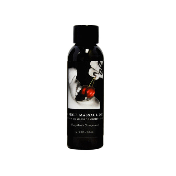 Earthly Body Edible Massage Oil Cherry 2oz Earthly Body Edible Massage Oil Cherry 2oz
