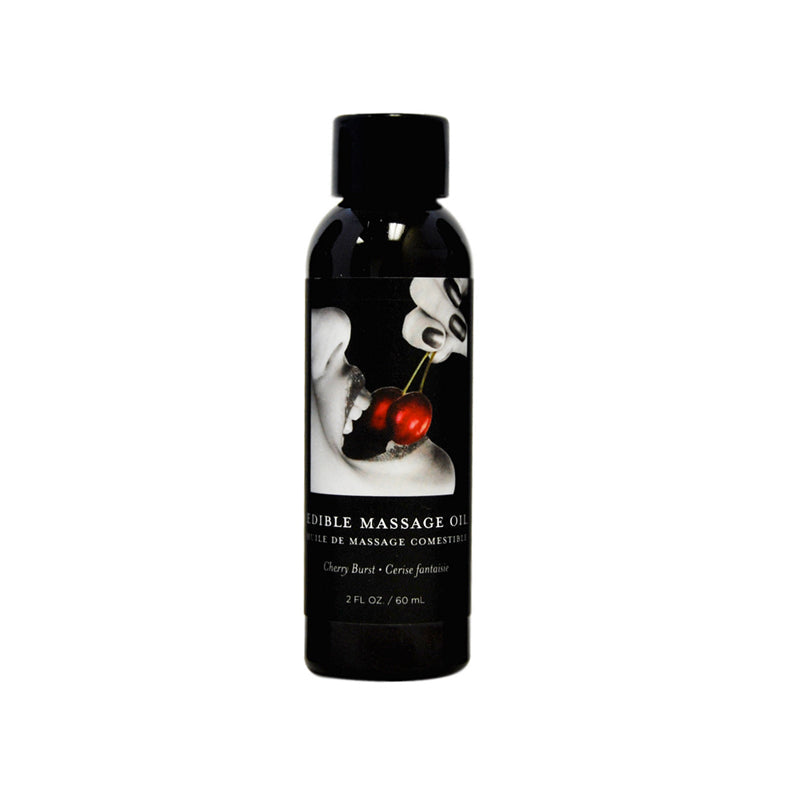 Earthly Body Edible Massage Oil Cherry 2oz - Headshop.com
