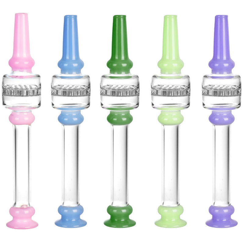 Honeycomb Dab Straw w/ Color Accents - 5.5"/Colors Vary - Headshop.com